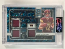 2024 Spectra - Building Blocks Luke McCaffrey #BB-LMY /60 (MEM, RC) Neon blue