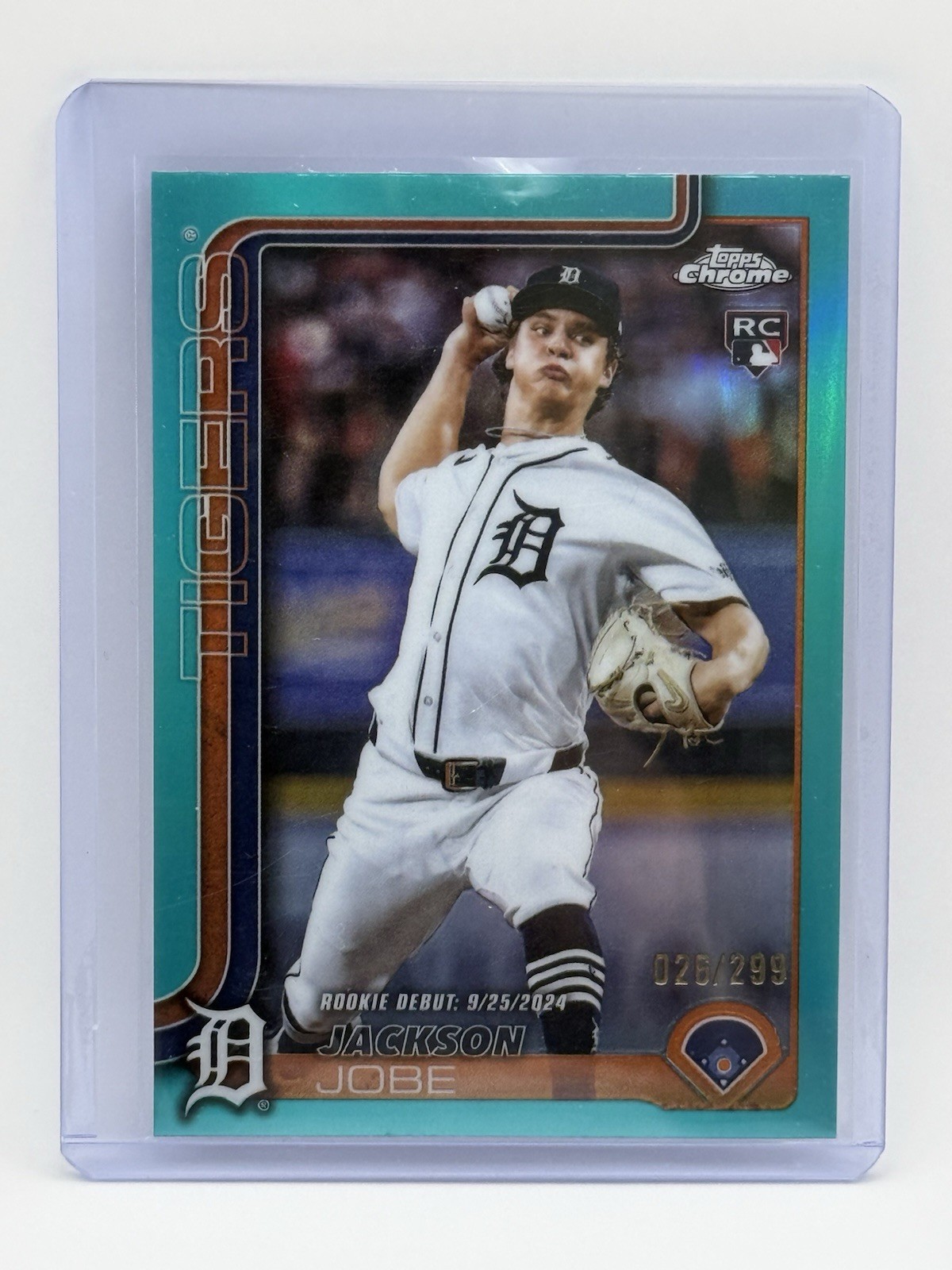 2025 Topps Chrome Update #USC48 Jackson Jobe Teal #/299