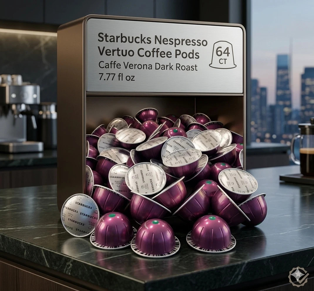 Nespresso - Vertuo Coffee Pods 64 CT Caffe Verona Dark Roast 7.77 fl- Price Drop