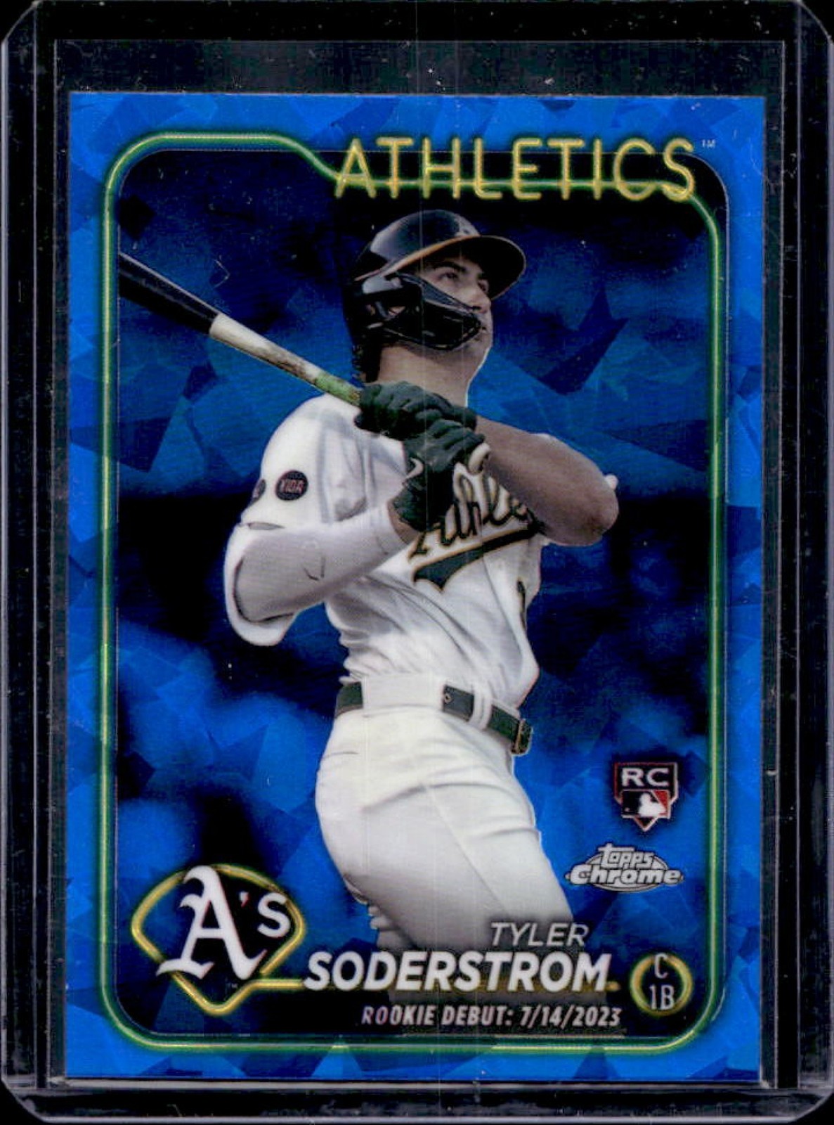 2024 Topps Chrome Update Sapphire Tyler Soderstrom RC #USCS116 Athletics