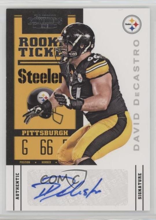 2012 Panini Contenders Ticket /259 David DeCastro #124 Rookie Auto RC 3hd