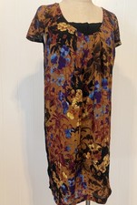 Maeve Dress Womens Medium Boho Floral Short Sleeve Shift Anthropologie