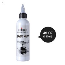 Tattoo Ink 4oz 120ml Bright White Standard Pigment Body Arts Tattoo Tattoo P...