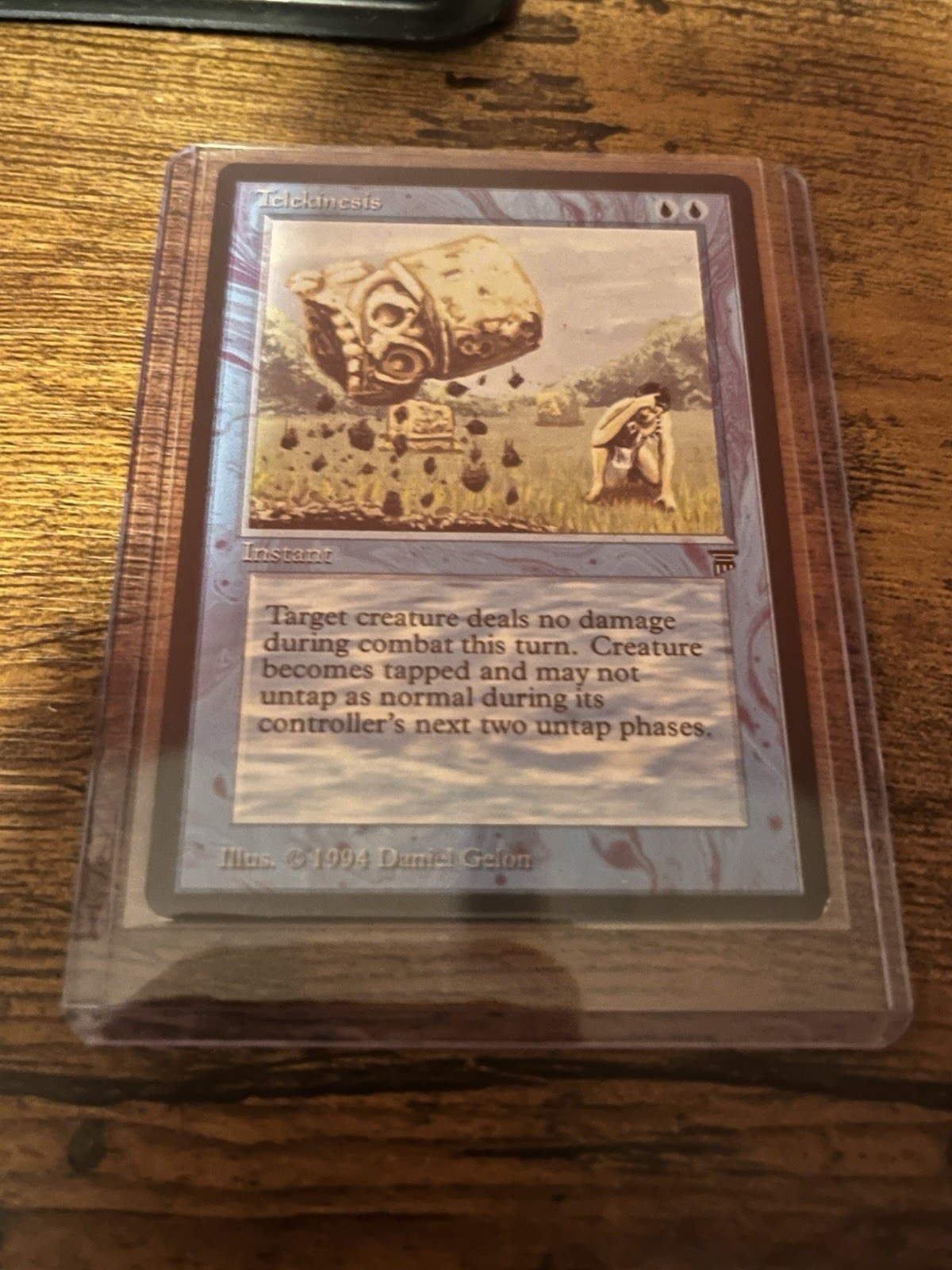 Telekinesis Legends Regular Excellent Condition Rare. Magic Mtg.