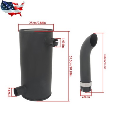 Muffler 4268214 Fit For Excavator EX75UR-3 Ex60-2 Ex60-3 EX60LCK-3