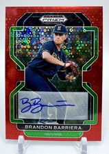 2022 Panini Prizm #PDP23 Brandon Barriera Base Autographs Red Donut Circles /99