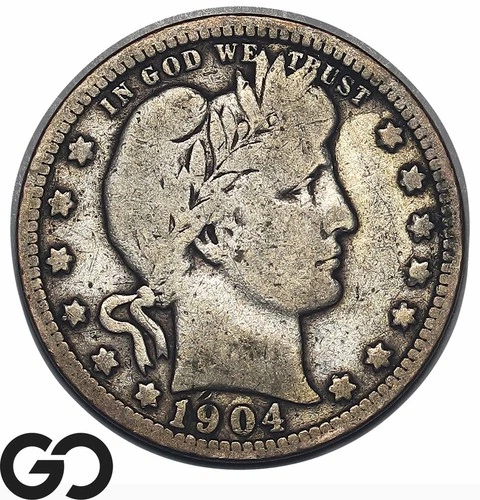1904-O Barber Quarter — photo from another recent sale