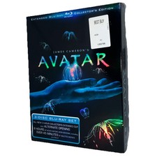 Avatar Blu-ray Three Disc 2010 Set Extended Collectors Edition w 8 Extra Hours.
