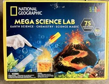 National Geographic STEM Mega Science Lab Kit 75 Experiments 90 Pieces Ages 8