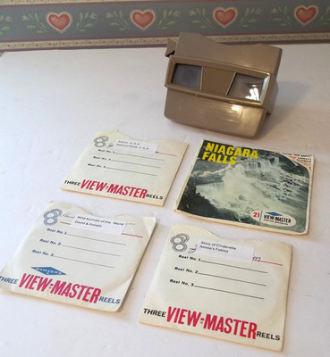 Vintage View-Master Sawyers Viewer 10 Reels Niagara Falls And More