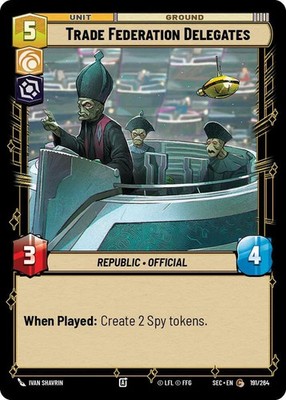 Star Wars Unlimited - Trade Federation Delegates (191)