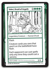 Teferi, Druid of Argoth (NM) MB2 Playtest MB2PC Magic MTG