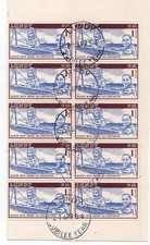 FG0481_1 Poster Stamp: Lundy Bleriot Flyght - anzani constructor annivers. -Used