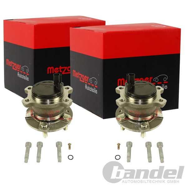 2X Metzger RADLAGER-SATZ Hinten Passend FÜR Ford Kuga Mondeo Links+Rechts | WM-image