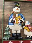 Vintage Metal Snowman Wall Hanging Happy Holidays Christmas Decor Rustic 20” — photo 4