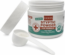 5 Oz Styptic Powder for Dogs, Cats  Birds Stops Bleeding  Quick Blood Clotting