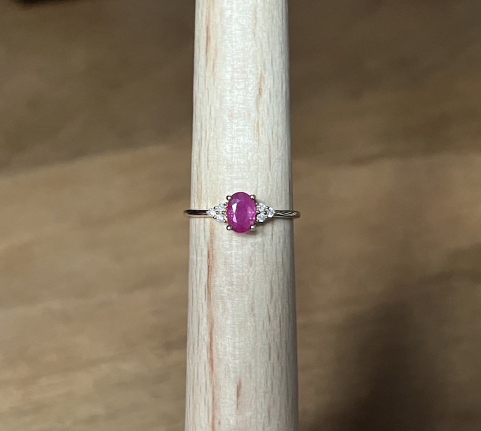 Yellow Gold Ruby Ring - image 1