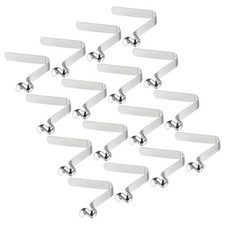 PATIKIL 8.3x8mm Kayak Paddle Snaps, 16 Pack Tent Pole Clips 8.3x8mm, Silver