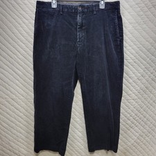 Polo Ralph Lauren Preston Corduroy Pants Fits 38x30 Black Shrinkage