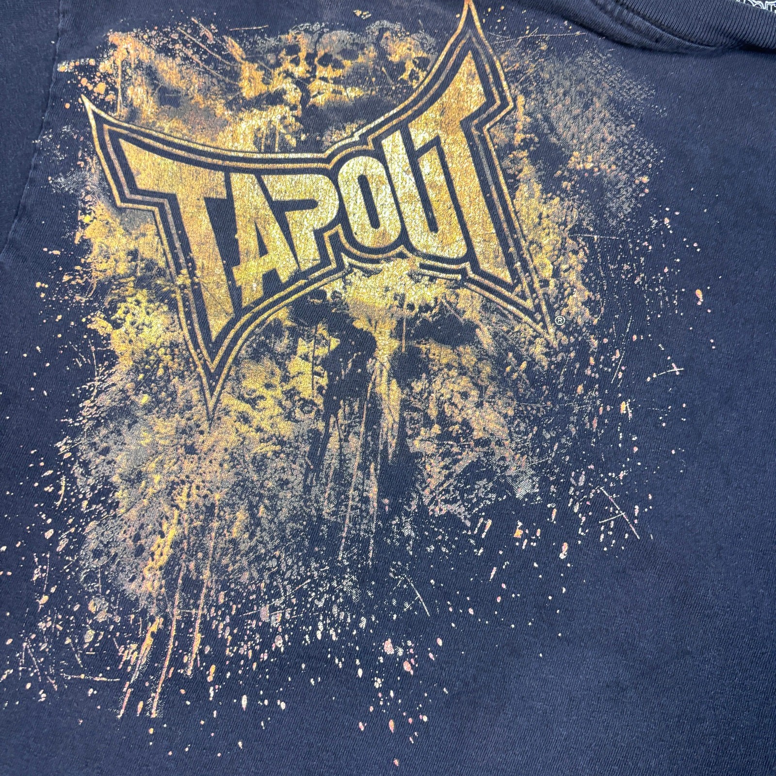 vintage y2k 2000s Tapout AOP skull tshirt XL indie sk… - Gem