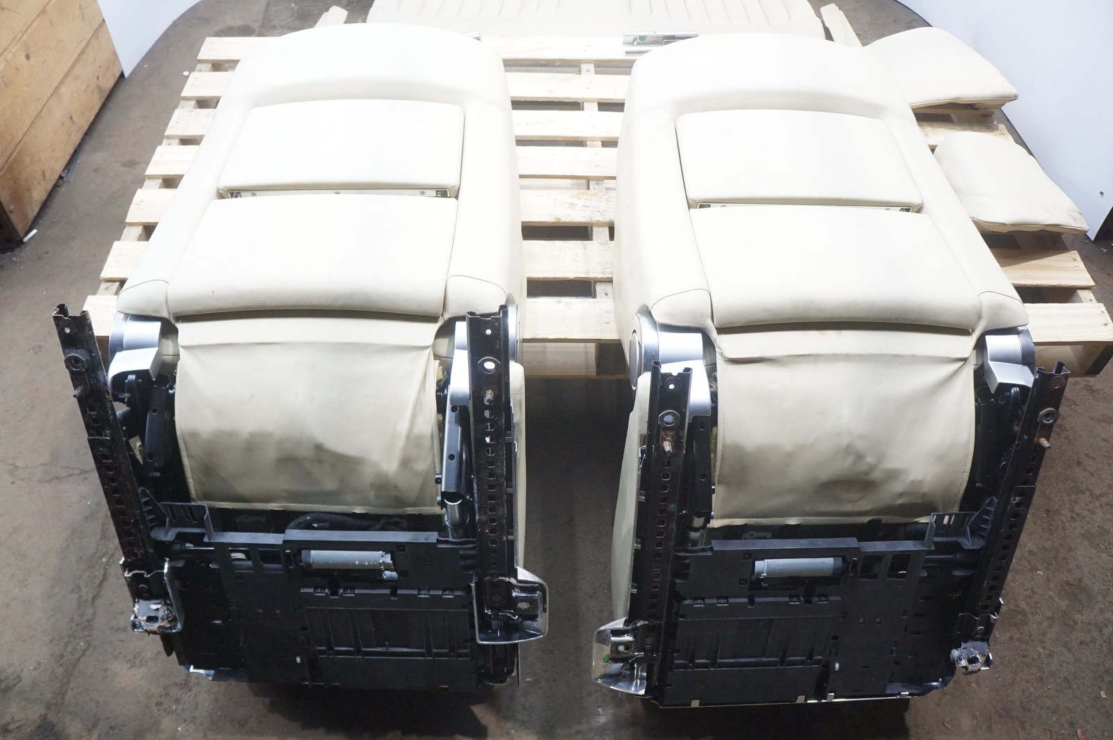 Set Front Rear Left Right Leather Seat Tan OEM Rolls Royce Phantom Vii 2006