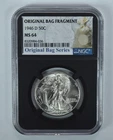 1946-D Walking Liberty Half Dollar Original Bag Fragment MS64 NGC *2828