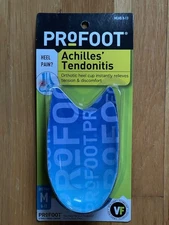 PROFOOT Achilles Tendonitis Orthotic Heel Cup for Men One Size Fits 8-13 New