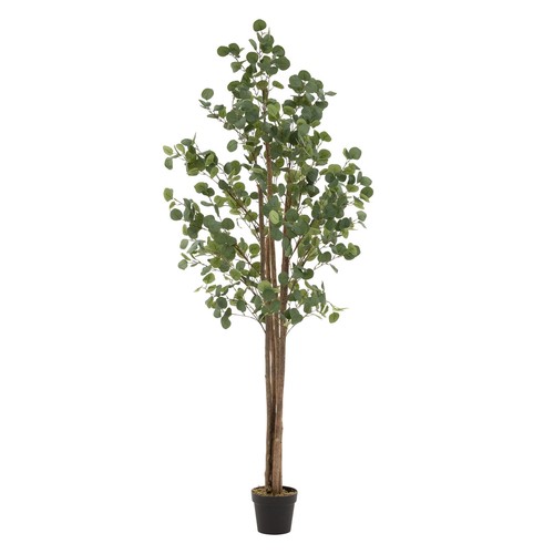 Eucalipto artificial decorativo 210cm realista árbol plástico interior/exterior - Imagen 1 de 9