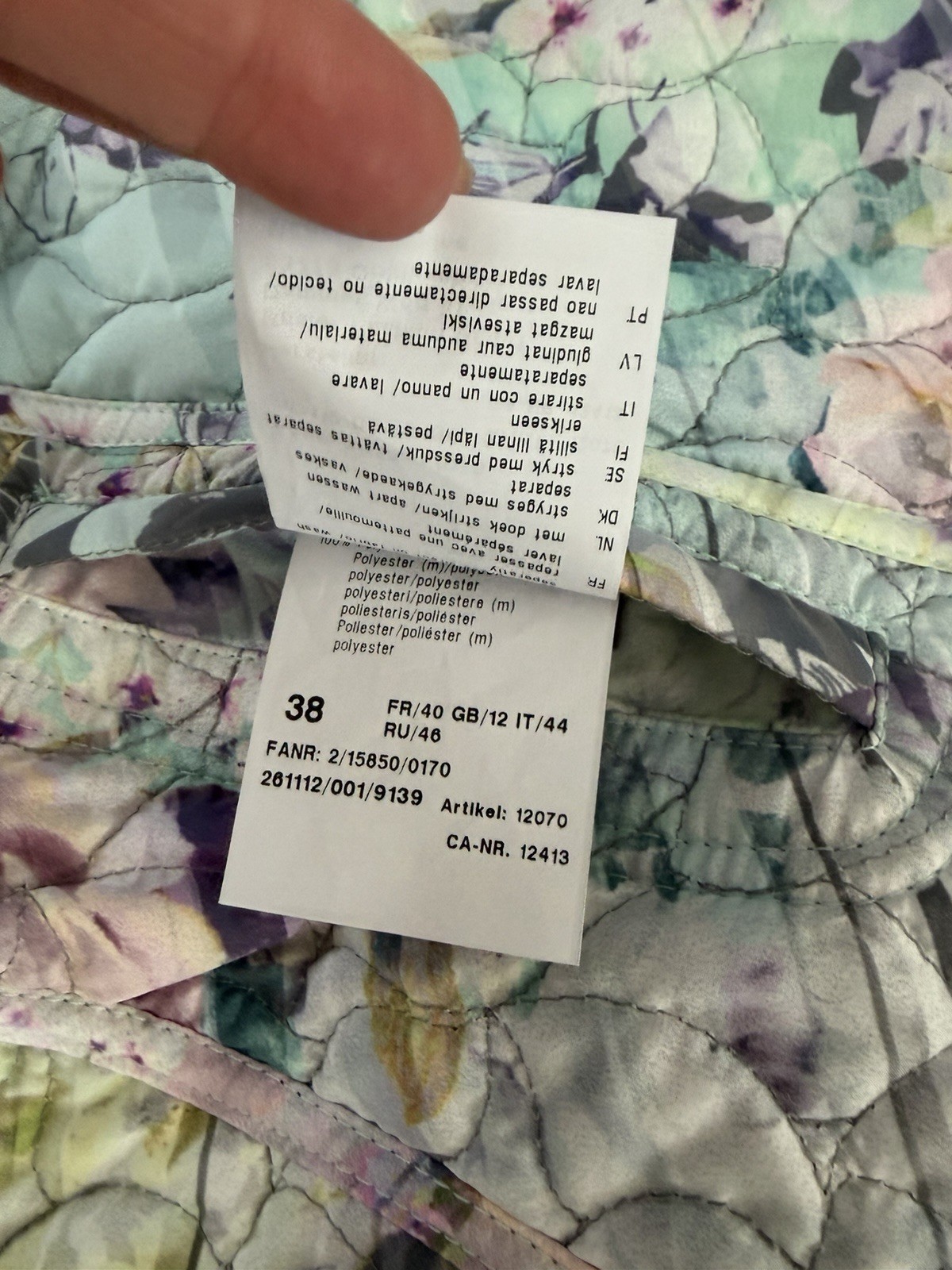 BASLER JACKET REVERSIBLE QUILTED LIGHTWEIGHT Gray… - image 6