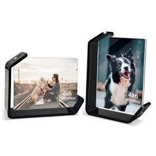 4x6 Picture Frame, 2 Pack Floating Acrylic Photo Frames, Double Sided 4 6 Black