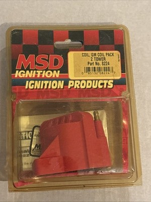 MSD Ignition Coil Pack 8224, GM, 2 Tower, Red, Brand New!