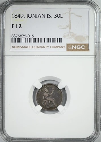 1849. Ionian Islands 30L Lepta NGC F12