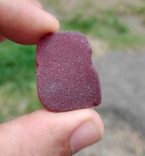 Genuine Red Ruby Surf Tumbled Sea Glass Beach Find