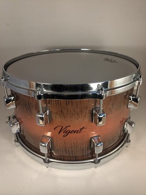 8 X 14 Steambent Maple Snare With 10 Lug Die Cast Hoops and a Inde Throw Off