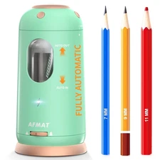 AFMAT Electric Pencil Sharpener, Auto in  Out, Fully Automatic Pencil Sharpen...