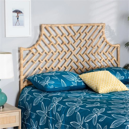 Baxton Studio Jayliah Rattan Headboard - Thumbnail 2