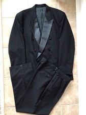 SKOPES BLACK EVENING DINNER TUXEDO SUIT CHEST 46R WAIST 40 LEG 31 EXCON