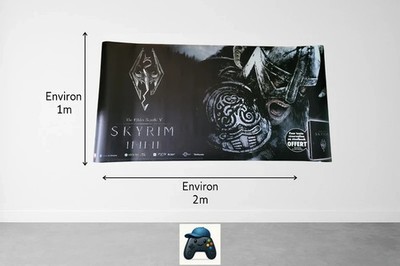Skyrim Bodenriesen Aufkleber - The Elder Scrolls V - 2m x 1m - Promo Collector