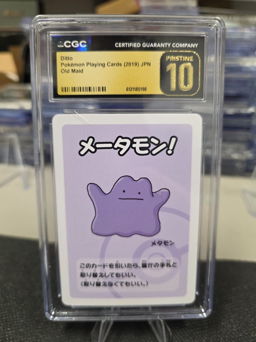 CGC 10 ⭐️ Pokemon Ditto Japanese 2019 Old Maid Pokemon Center
