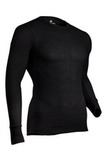 Indera Traditional Long Johns - Thermal Long Sleeve - Black - Men Size XL
