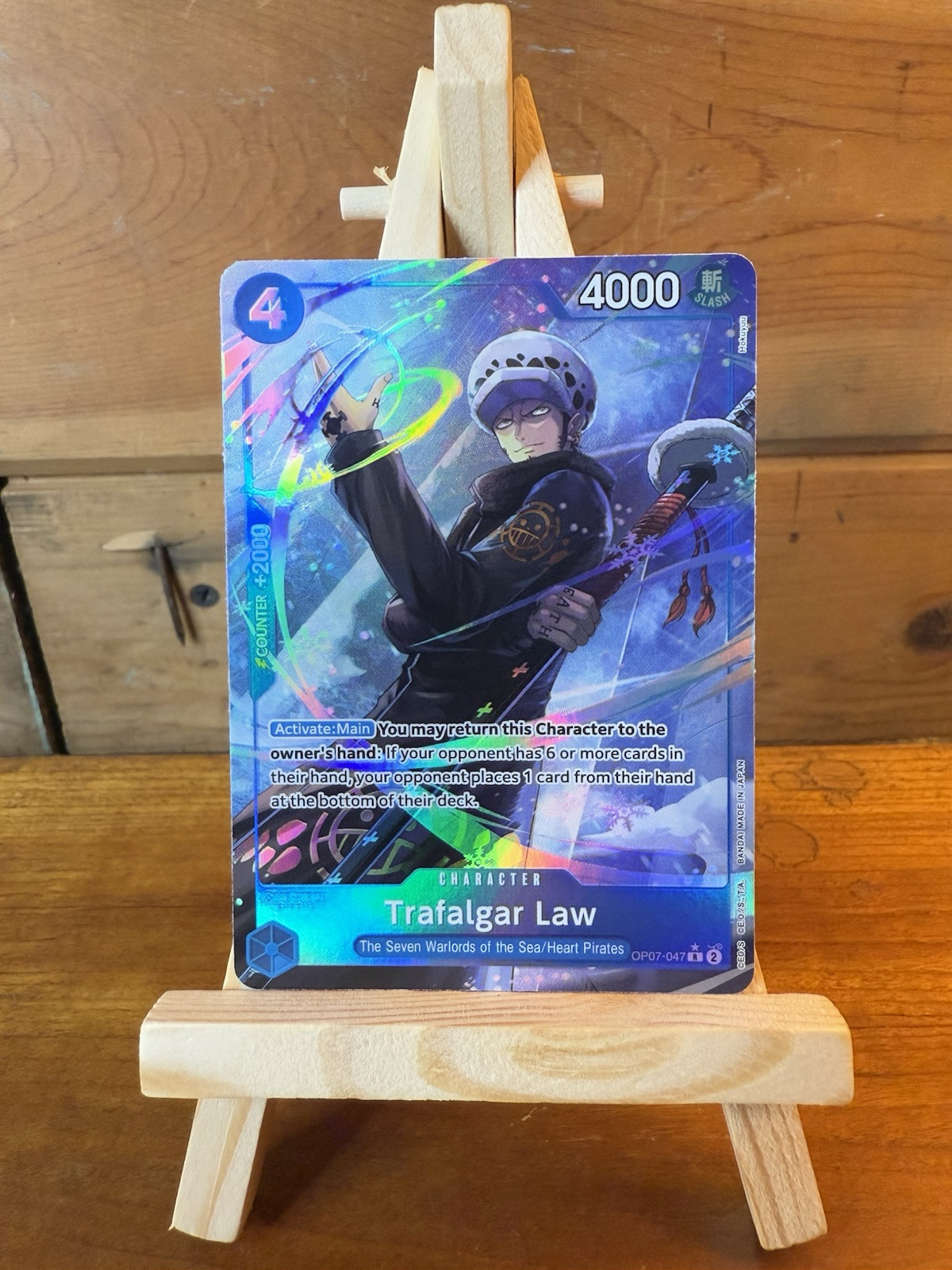 One Piece Card Game Trafalgar Law OP07-047 Alt Art 500 Years in the Future Rare