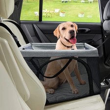 Dog Car Seat Dog Booster Seat Extra Stable,Water Resistant Pet Car SUV Seat Back