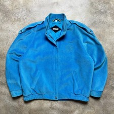 Christian Dior Vintage 1990s Rare Corduroy Bomber Jacket Blue Mens M