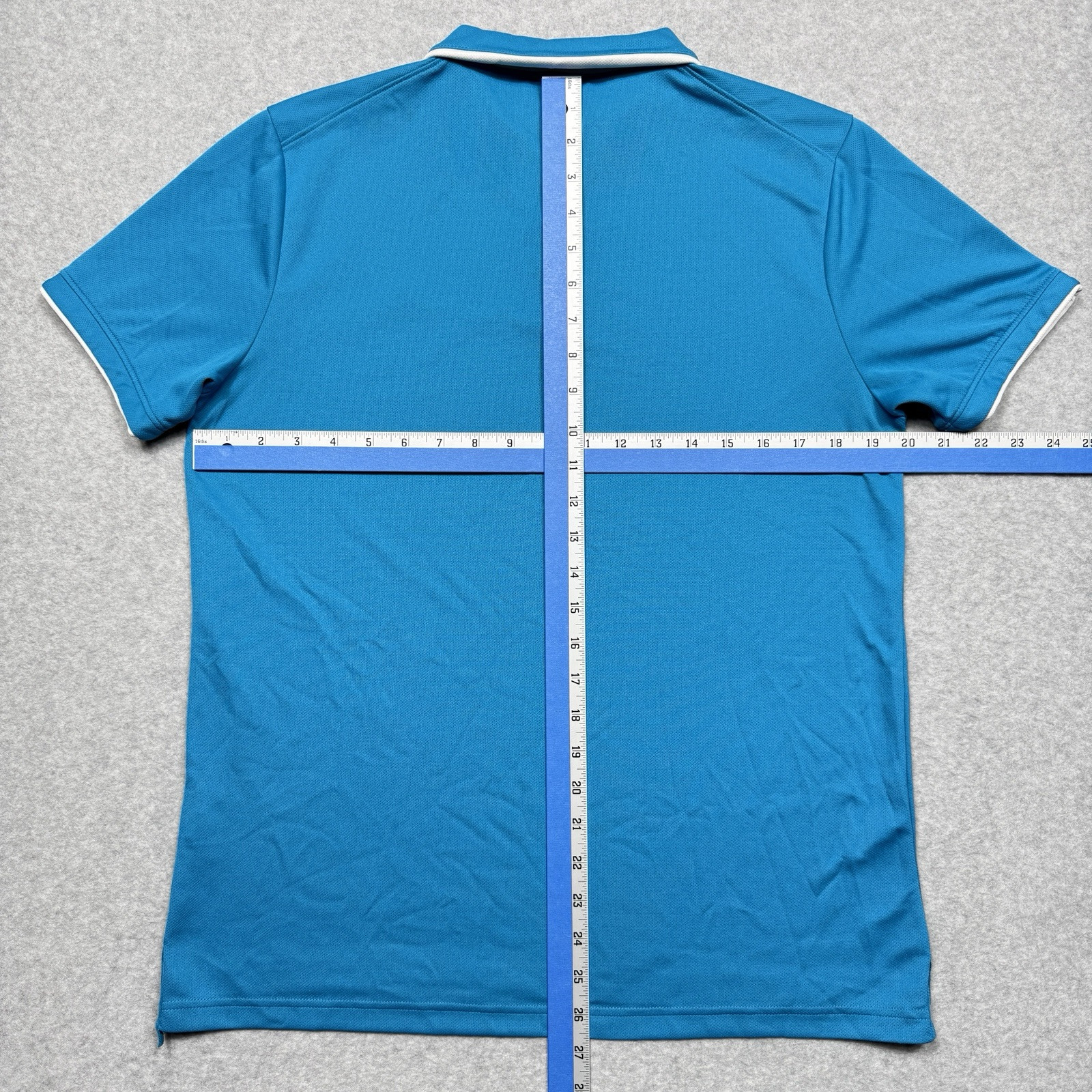 Nike Court Polo Shirt Mens Medium Blue Tennis Dry Team Standard Dri Fit Stretch thumbnail 7