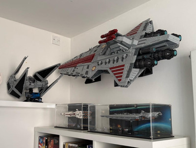 Wandhalterung für LEGO Star Wars 75367 UCS Venator Halterungen 30° Winkel - Neu