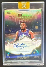 Isaiah Collier 2025 Topps Three #RS-IC Gold Raindrops Signatures Auto /10