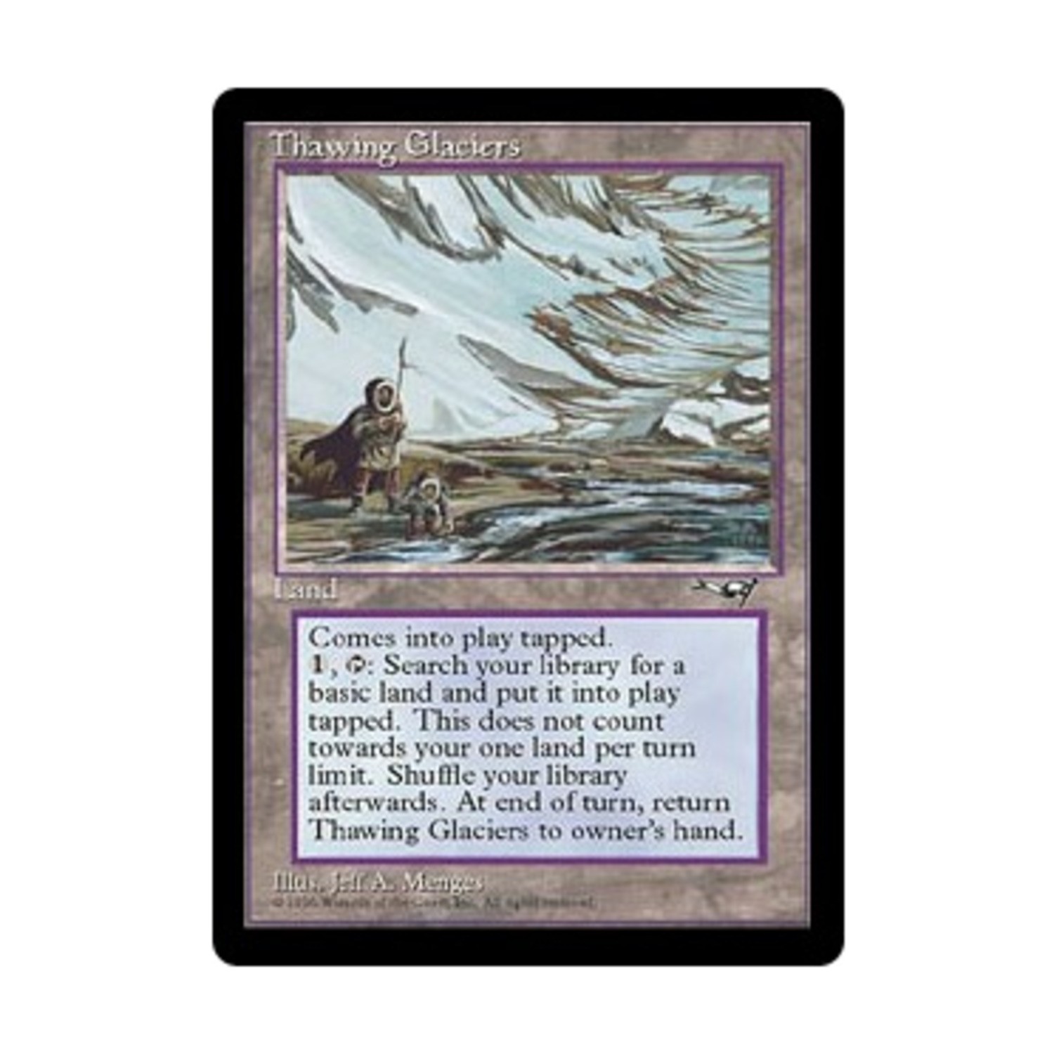 WOTC MtG Alliances Thawing Glaciers (R2) Fair+