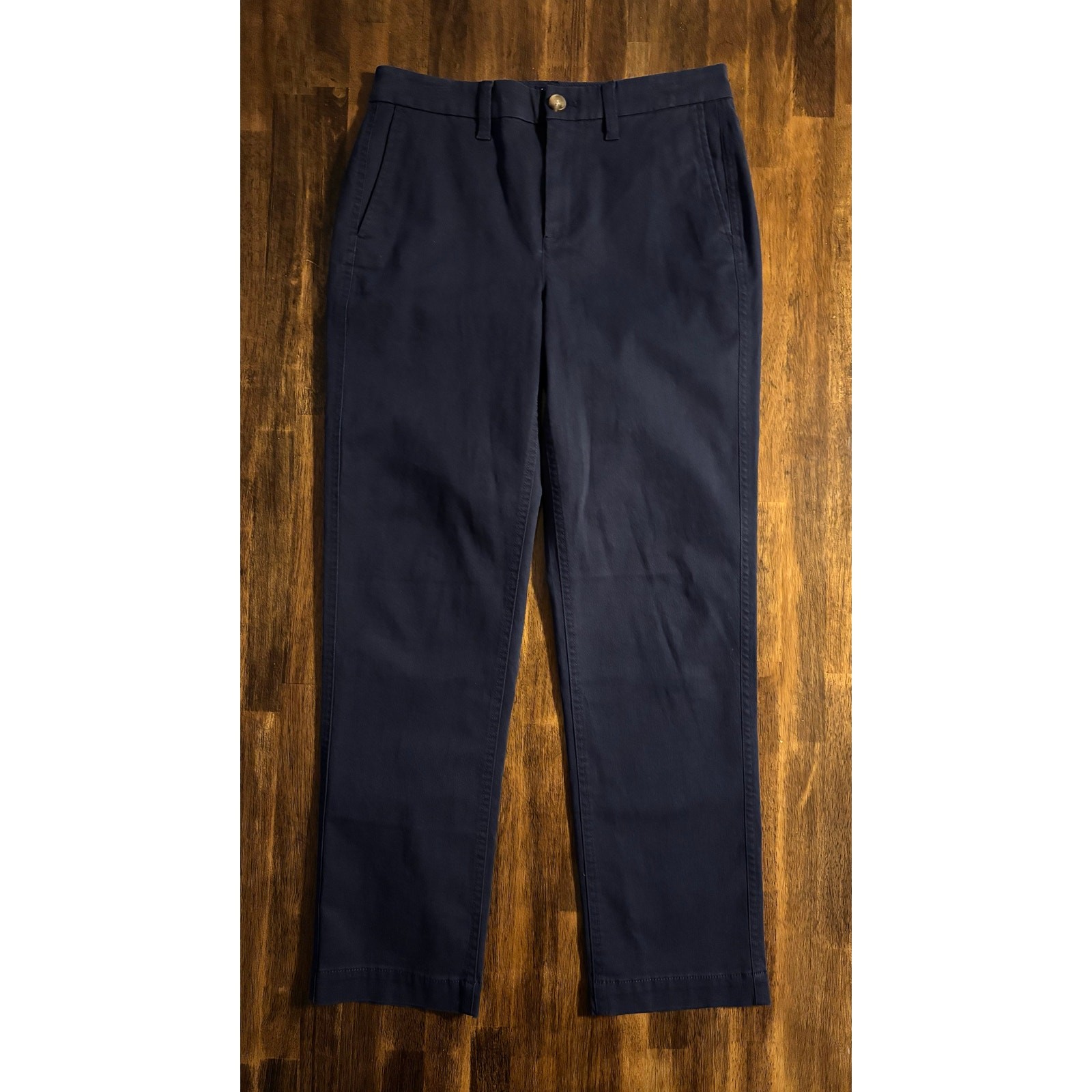 J Crew Women’s 2 28 x 28 Pants Girlfriend Chino Cotton Stretch Straight Leg