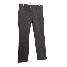 White House Black Market Pants Womens 6R Charcoal Gray Jean Cut Stretch Slim Leg