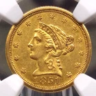 1851-P Liberty Quarter Eagle — photo from another recent sale